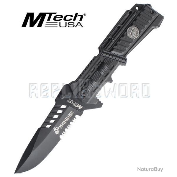 Couteau Pliant Mtech USA Liberty 1 M-1000B Couteau de Poche Pliant Repliksword