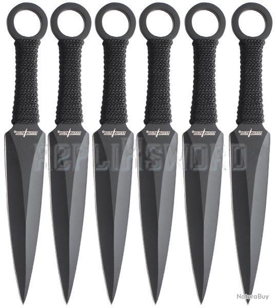Achete Lot de Couteaux de Lancer Pour Entrainement, TK-003-6 - Repliksword