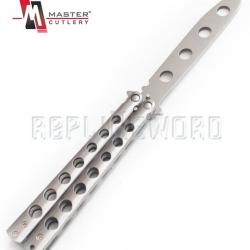 Couteau Papillon Entrainement Silver Master Cutlery Balisong YC-306S Repliksword