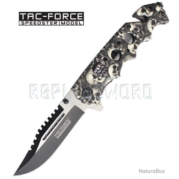 Couteau Tac Force Death TF-809GY Master Cutlery Couteau de Poche Pliant Repliksword