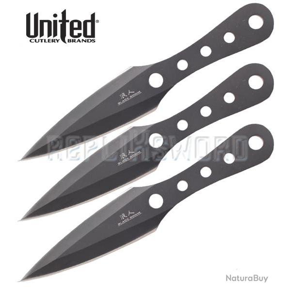 Couteau de Lancer X3 - Black Ronin - United Cutlery Entrainement Repliksword