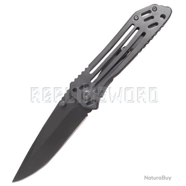 Couteau Black - TABK01 Couteau de Poche Pliant Repliksword