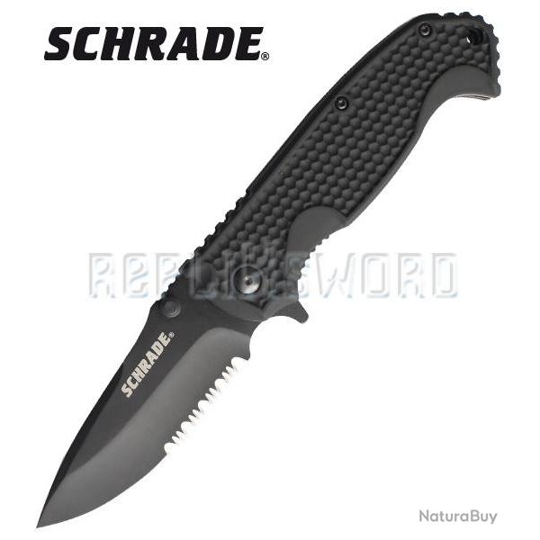 Couteau de Poche Schrade SCH001S Couteau Pliant Repliksword