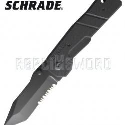 Couteau de Poche Schrade SCH103S Tanto Couteau Pliant Repliksword