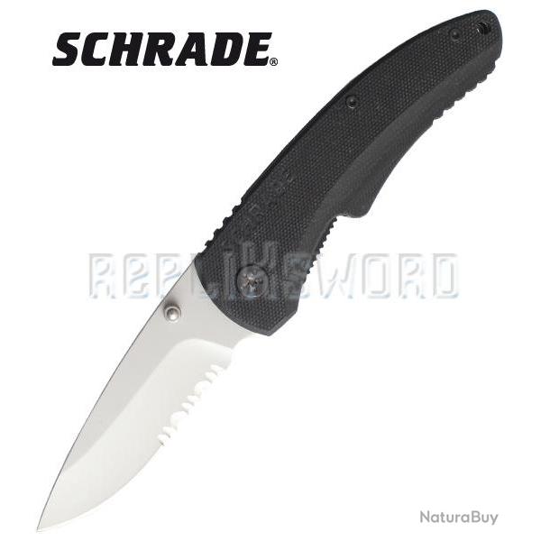 Couteau Schrade SCH101LS Couteau de Poche Pliant Repliksword