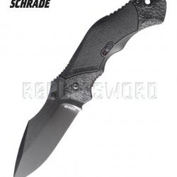 Couteau Schrade SCHA4B - Black Edition Couteau de Poche Pliant Repliksword