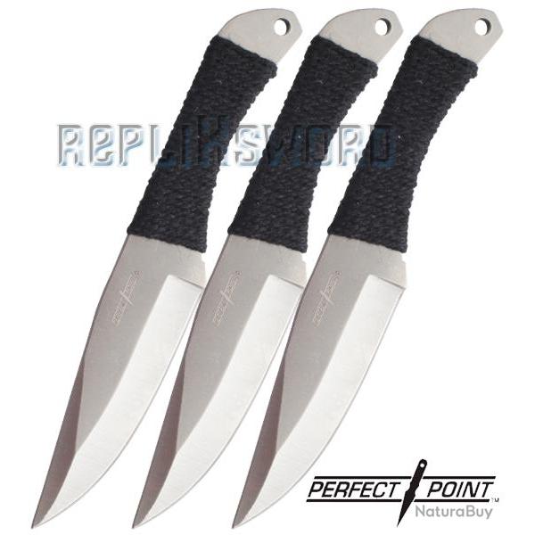 Set 3 Couteaux Perfect Point PP-039-3 Couteau de Lancer Entrainement Repliksword