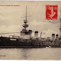 CPA - MARINE Militaire - Le Croiseur cuirasse Le Léon - Gambetta - N°936