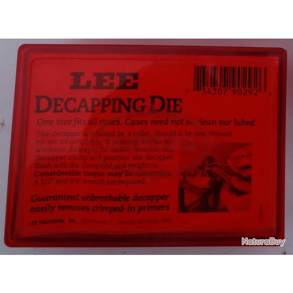 outil  Lee Decapping Die -