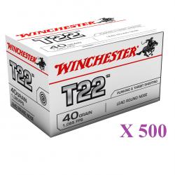 Cartouches 22LR Target Winchester  boite de 500