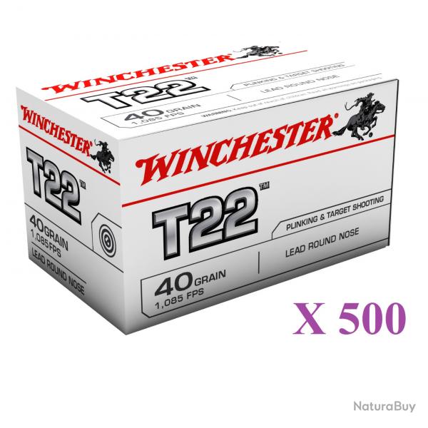 Cartouches 22LR Target Winchester  boite de 500