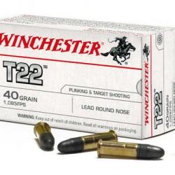 Tire de Cartouches 22LR Target Winchester  boite de 50