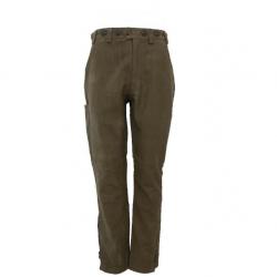 Pantalon en cuir vert olive Chasse Elégance - CE67