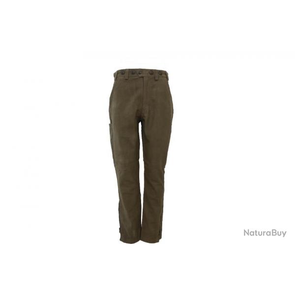 Pantalon en cuir vert olive Chasse Elgance - CE67