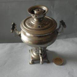 antique miniature samovar  plaque argent made in urss