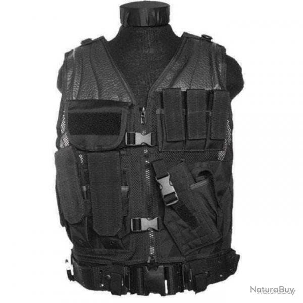 BLACK FRIDAY Gilet d'intervention Mil-Tec USMC Noir