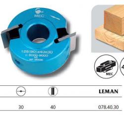 Porte-outils à profiler Diamètre 78 mm haut. 40 mm 078.40.30 Leman