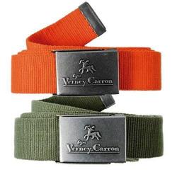 CEINTURE EN TOILE VERNEY CARRON HALIFAX VERTE