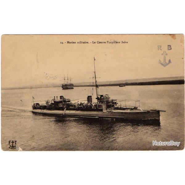 CPA -Marine Militaire -Le Contre-Torpilleur Sabre N1256