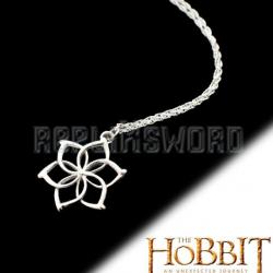 Le Hobbit Galadriel Pendentif Fleur et Chaine 45cm Bijou NN1528 Repliksword