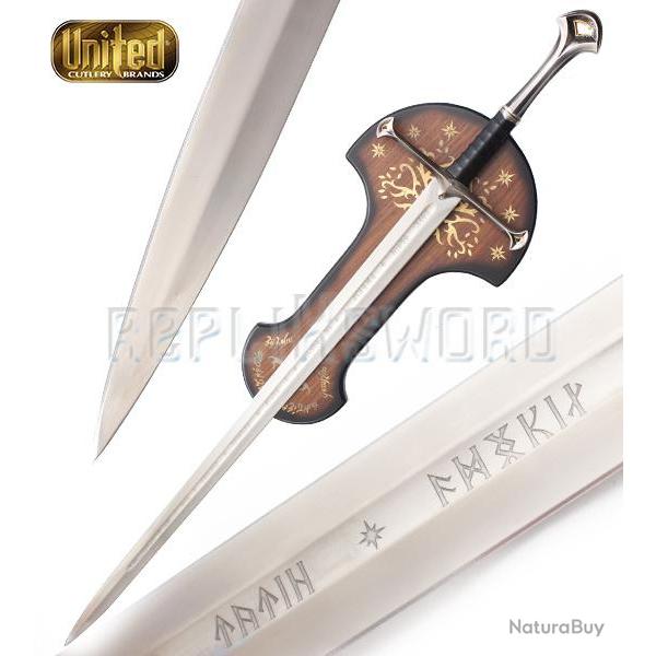 Le Seigneur des Anneaux Epee Roi Aragorn Anduril United Cutlery UC1380 Repliksword