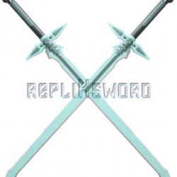 2X Sword Art Online Epee Kirito Repulser Latex Mousse Repliksword