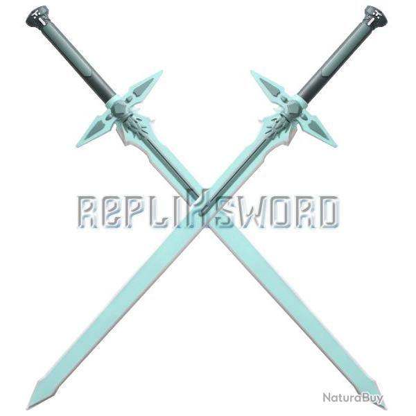 2X Sword Art Online Epee Kirito Repulser Latex Mousse Repliksword