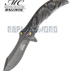 Couteau Dragon Noir MC-A014SW Master Cutlery Couteau de Poche Pliant Fantasy Repliksword