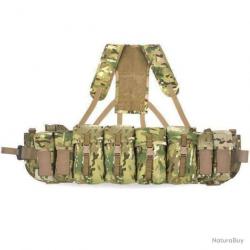 Brêlage Airborne Webbing 4 poches No Yoke Bulldog Tactical - MTC - Set 4 (tour de taille 89 à 114 cm