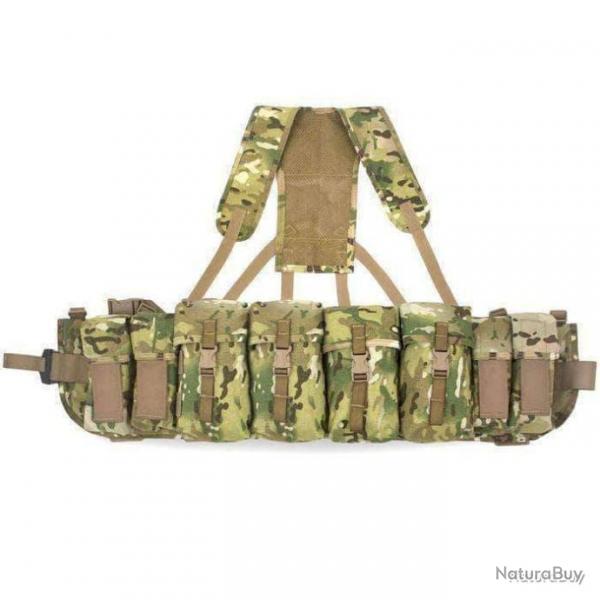 Gilet Chest Rig Bulldog Tactical Gear Airborne Webbing MTC Set 4 (tour de taille 89  114 cm)