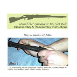 Ebook Livre Action - Mannlicher Carcano M. 1891/41 Bolt Disassembly & Reassembly Instructions (Phéni