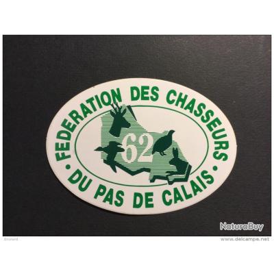 Superbe autocollant F d ration des chasseurs du pas de Calais