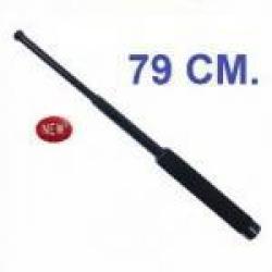 EXPANDABLE BATON 31" IN STEEL BLACK WITH HARDENED NYLON CASE ATTACH TO BELT