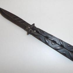 Couteau Militaire PAPILLON  "Stone" gris antracite
