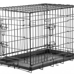 Cages pliantes de transport pour chien  - Noir