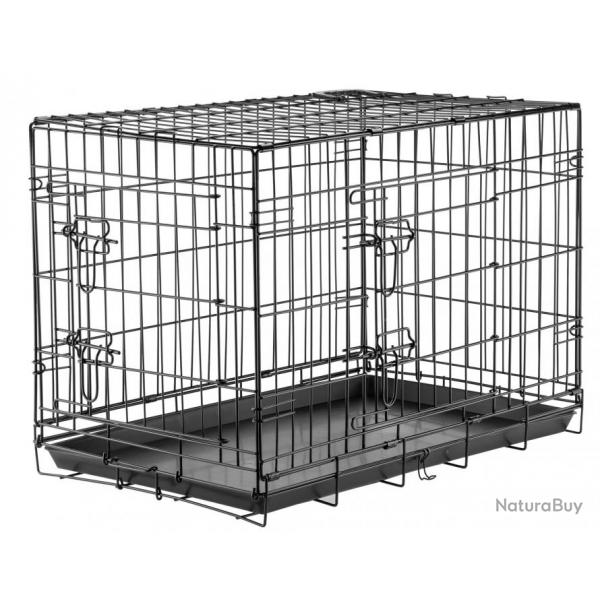 Cages pliantes de transport pour chien  - Noir
