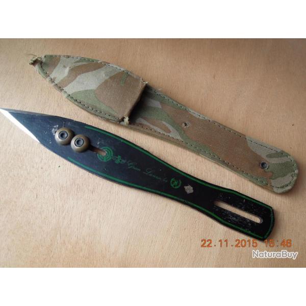 Nieto.Couteau  lancer, poids mobiles pour equilibrage.Vintage Spanish throwing knife