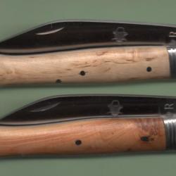 KENAVO 11 Couteau marin BOULEAU  gravé prénom GRATUIT