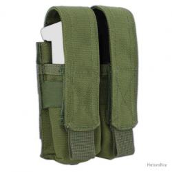 Porte-chargeur fermé Pistol 2X1 Bulldog Tactical - Vert olive