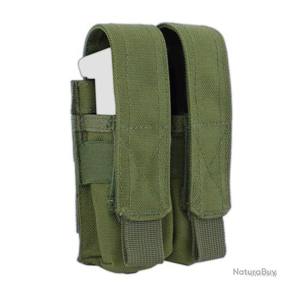 Porte-chargeur ferm Pistol 2X1 Bulldog Tactical - Vert olive