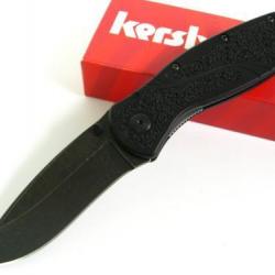 Couteau Kershaw Blur Acier 14C28N BlackWash Manche 6061-T6 made USA KS1670BW