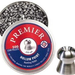 PLOMB  Crosman Premier  HOLLOW  POINT   4.5 mm  Boite de 500