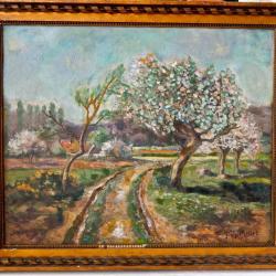 le printemps huile sur panneau par Millet