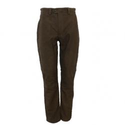 Pantalon en cuir marron cuivré Chasse Elégance - CE66