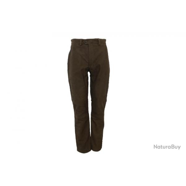 Pantalon en cuir marron cuivr Chasse Elgance - CE66