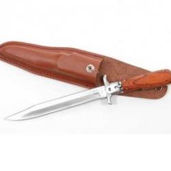 COUTEAU Droit DE  CHASSE  avec étui pour ceinture  de  30.5 cm