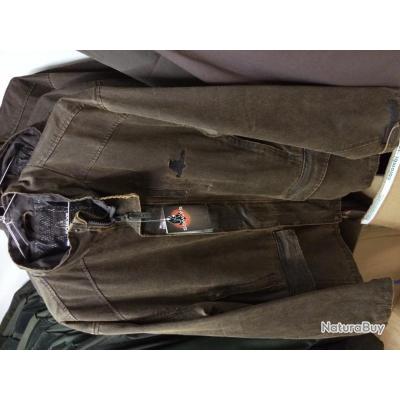 Somlys Gilet cuir vieilli matelass/é