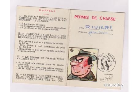 Carte Postale Humoristique Type Permis De Chasse Cartes Postales Diverses