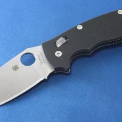 Couteau Spyderco Manix-2 XL Acier CPM-S30V Manche Black G-10 SPYDERCO Made In USA SC95GP2