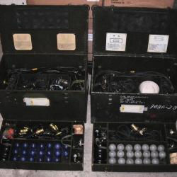 ORIGINAL AUTHENTIQUE US ARMY ELECTRIC LIGHTING EQUIPMENT SET WATERPROOF COMPLET BOX 1 + 2 NOS !!! #2